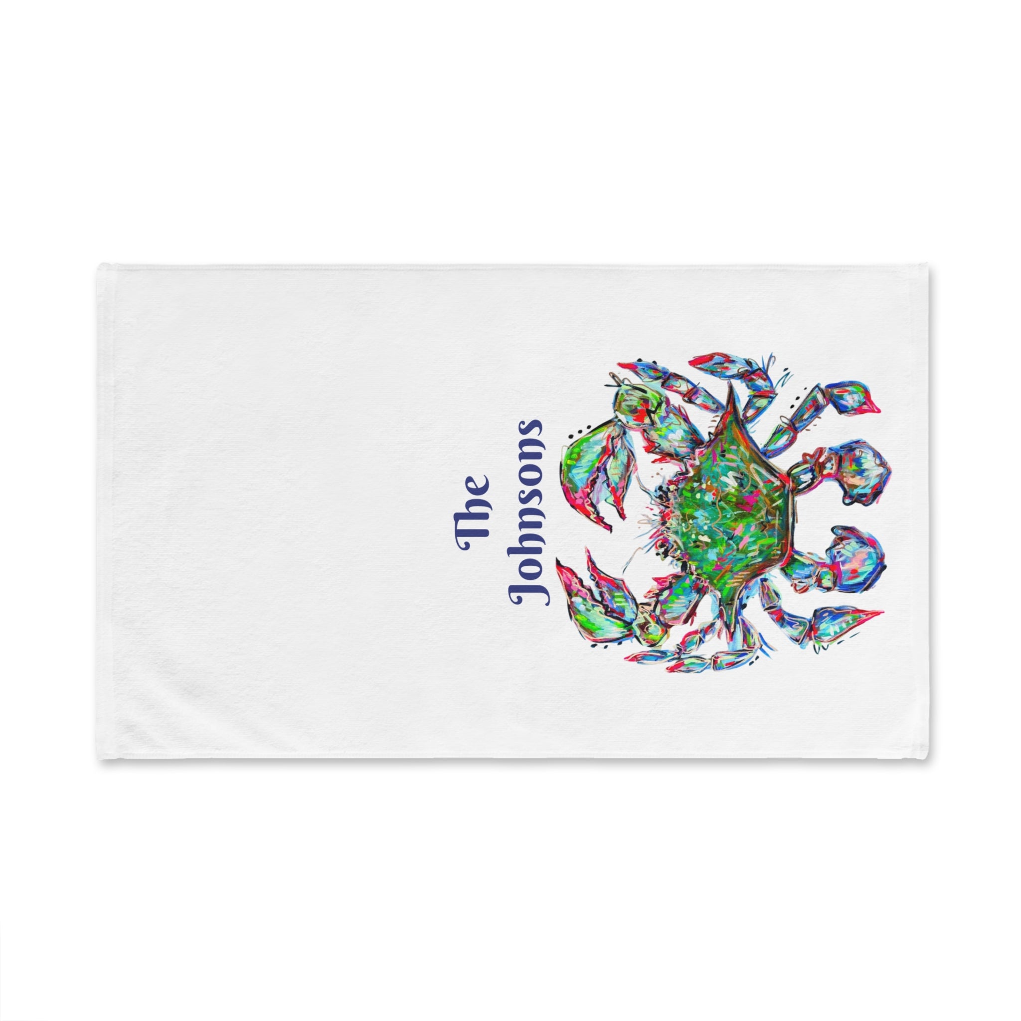 Blue Crab Tea Towel - Free Personalization