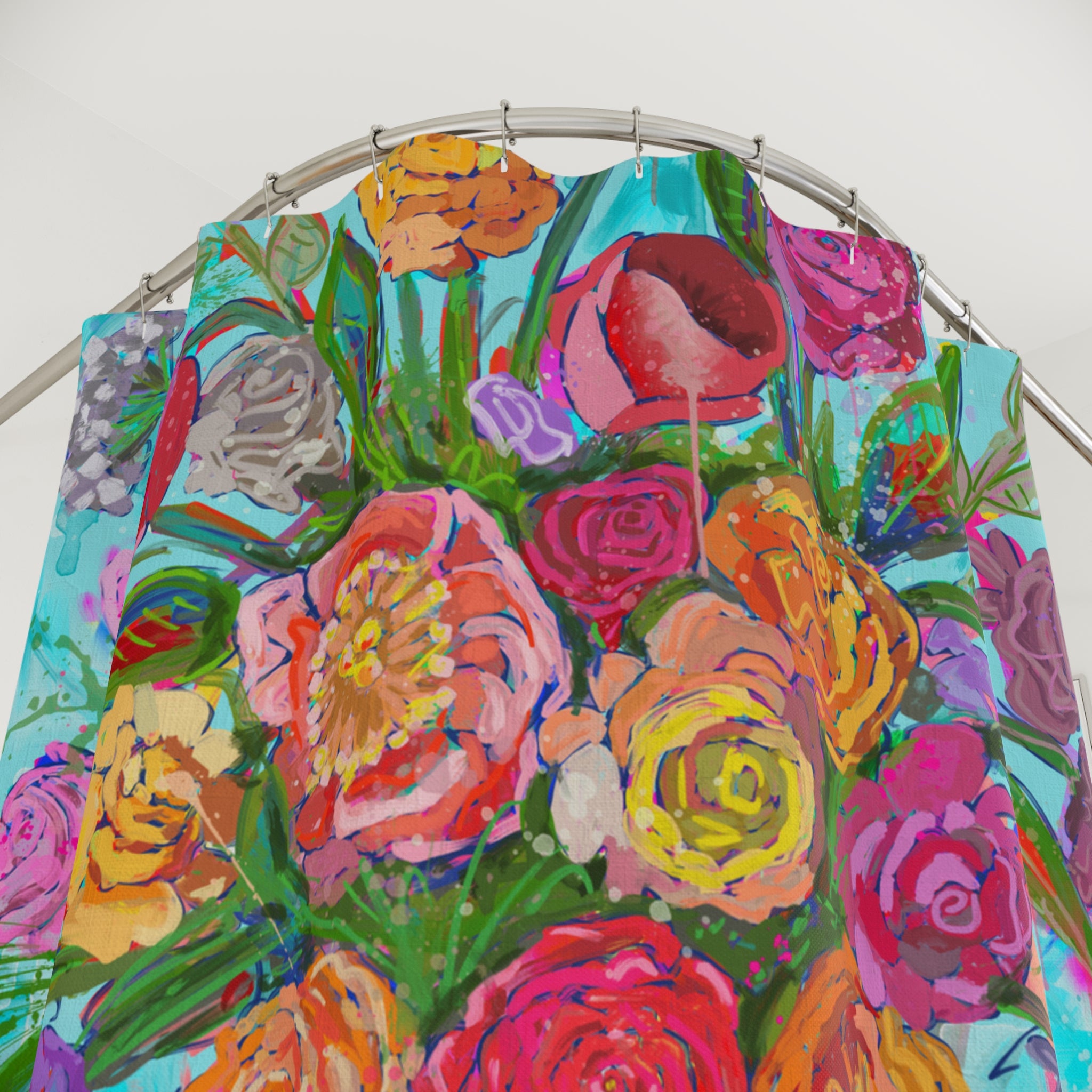 Chinoiserie Vase Shower Curtains