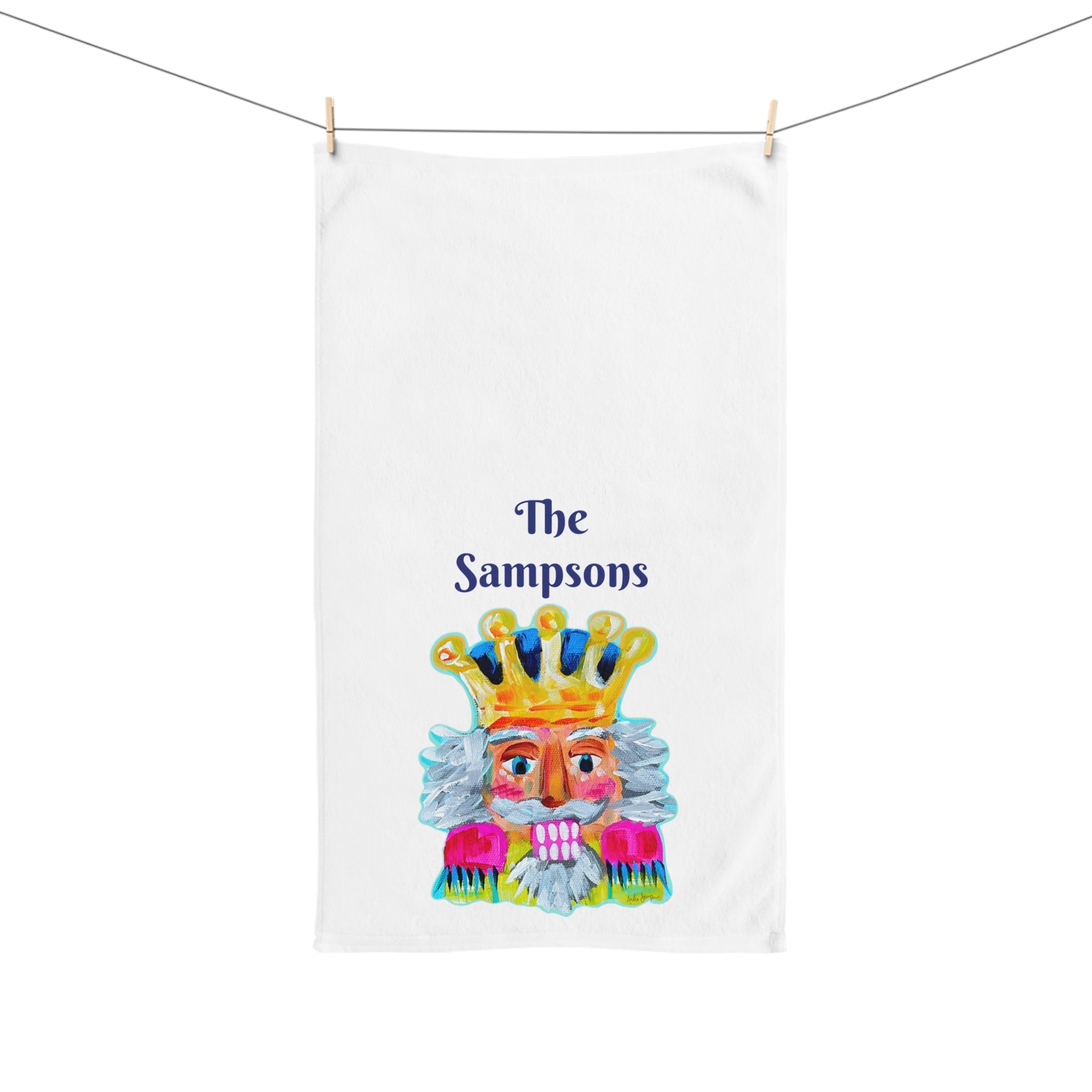 Nutcracker Hand Towel - Free Personalization