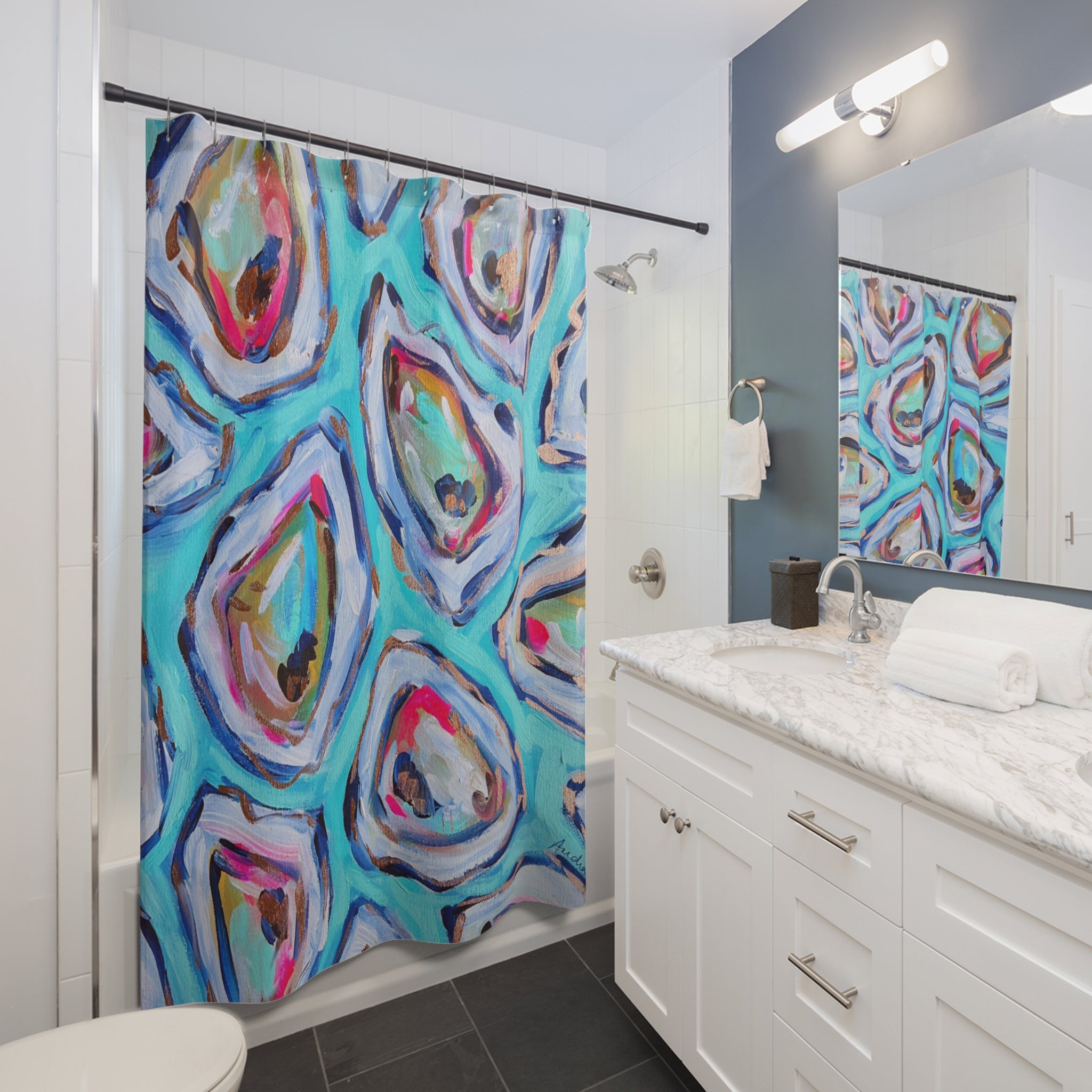 Oysters Shower Curtains