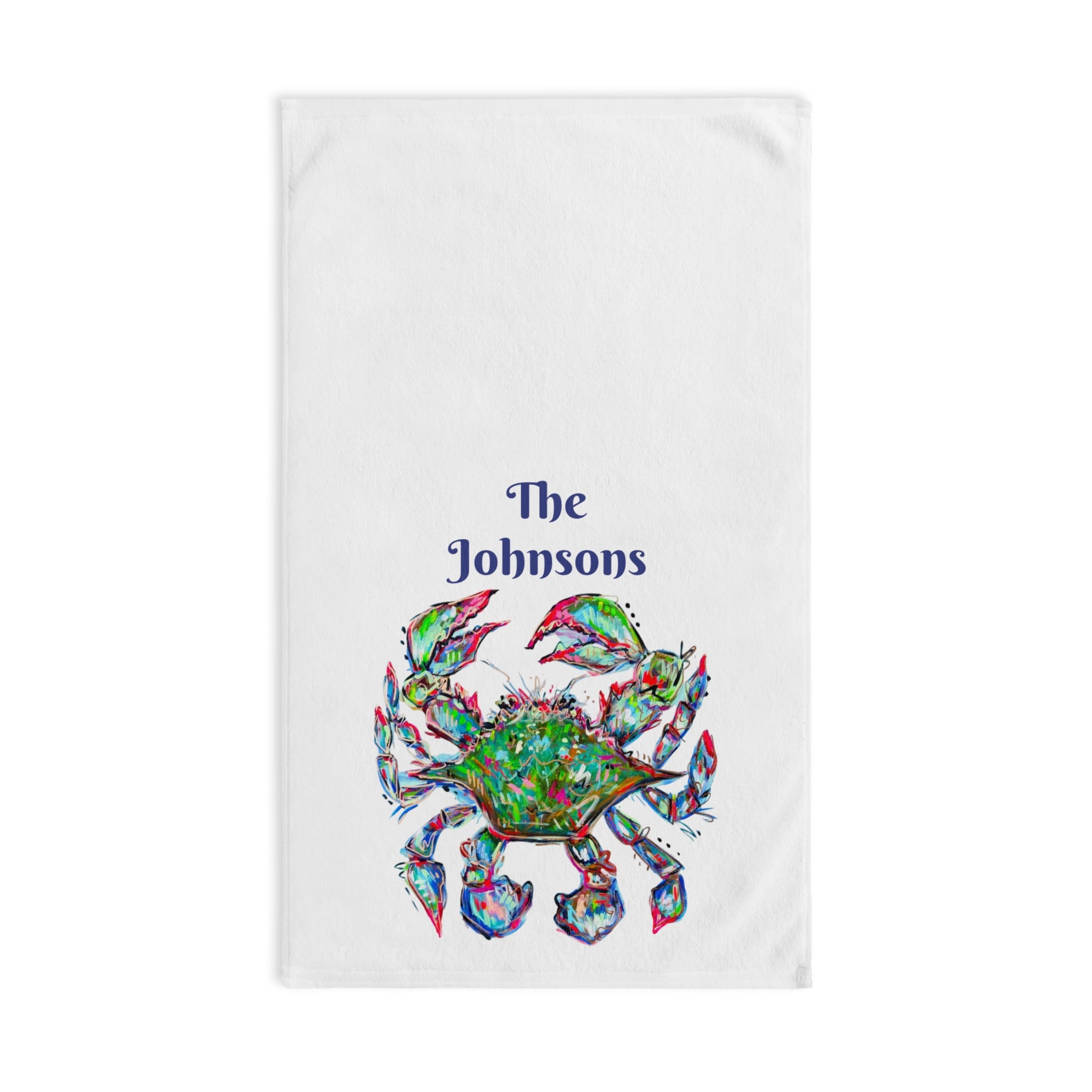 Blue Crab Tea Towel - Free Personalization