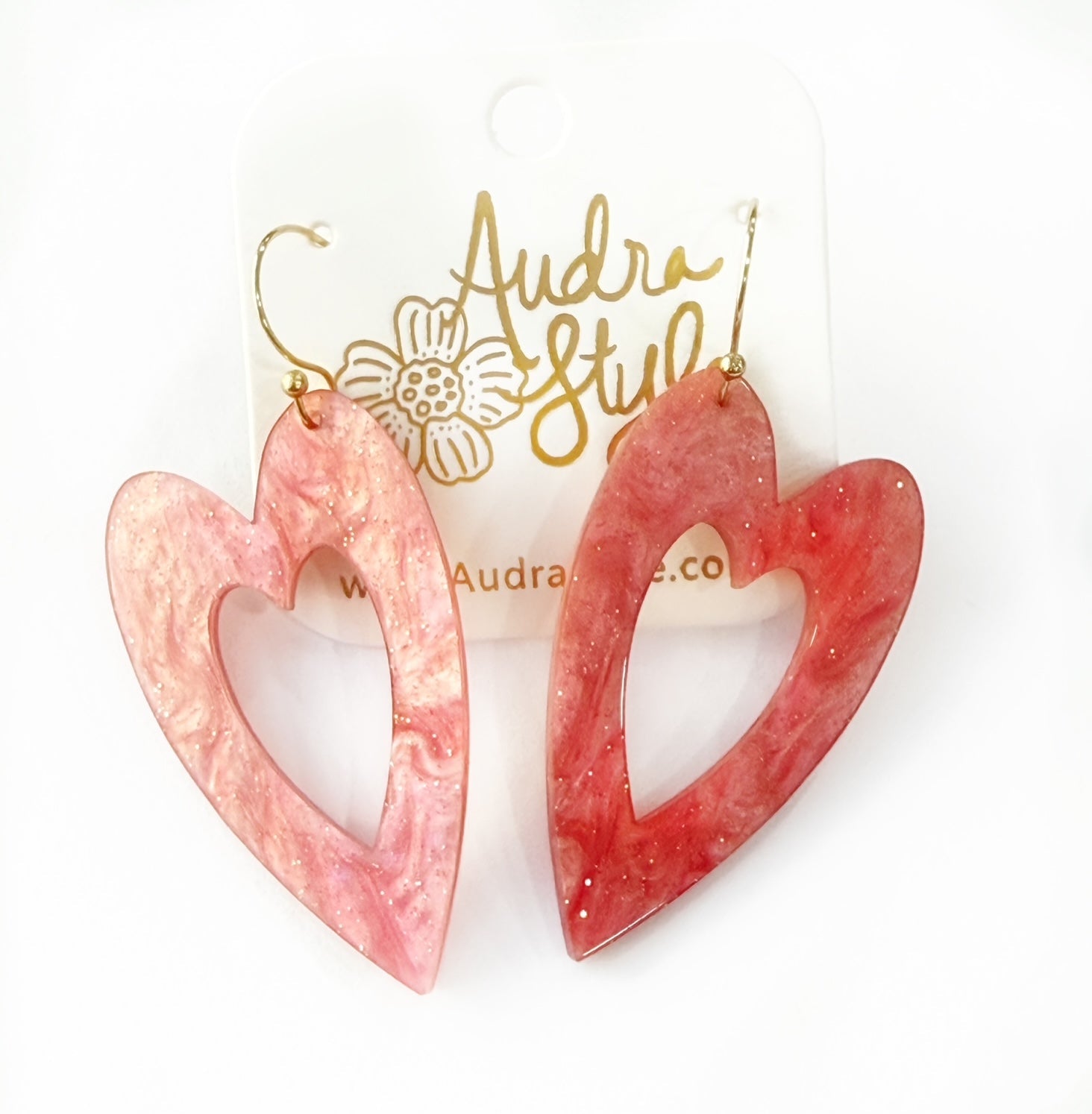 Valentine's Day Heart Dangle - Ruby Pearl