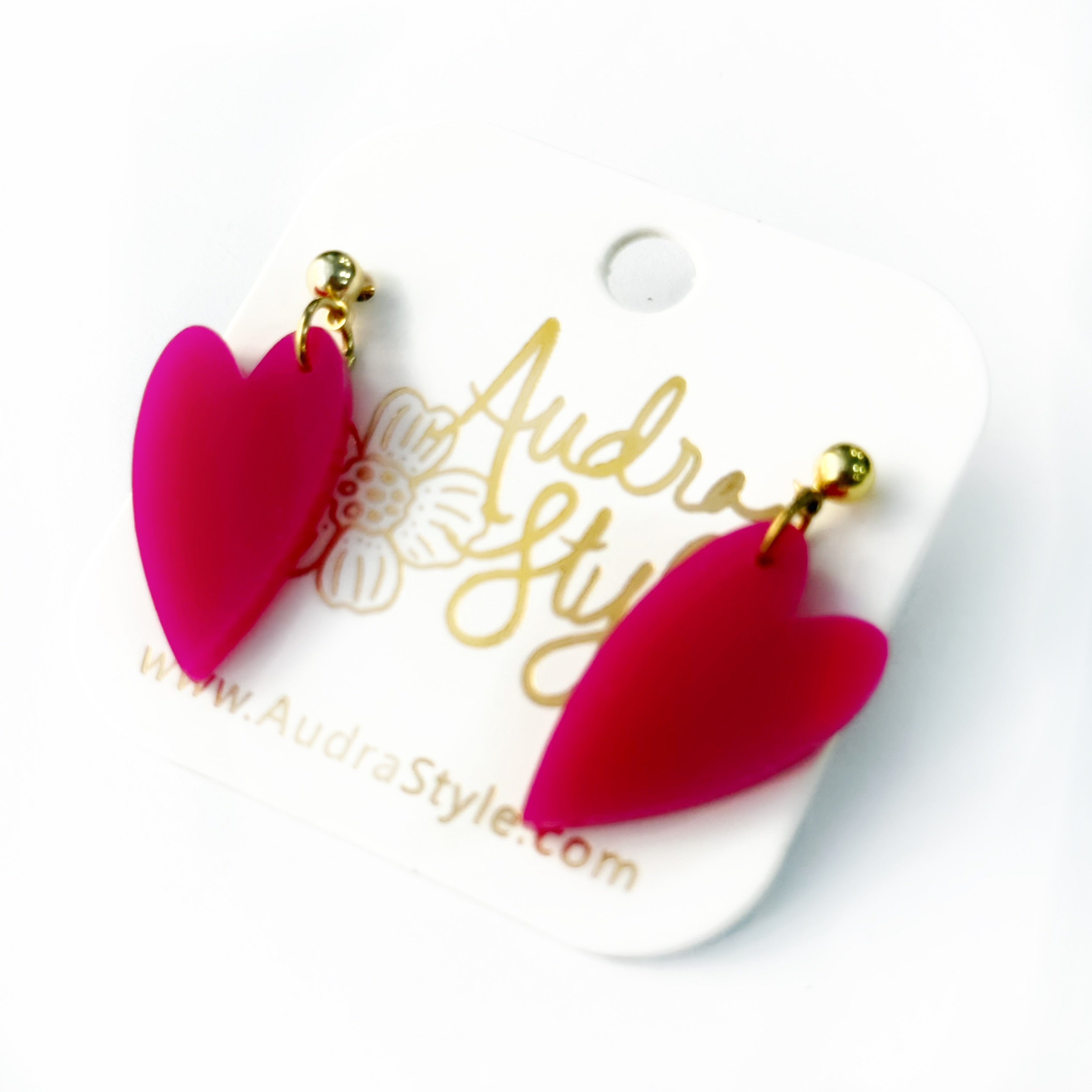 Valentine's Day Mini Heart Dangle - Magenta