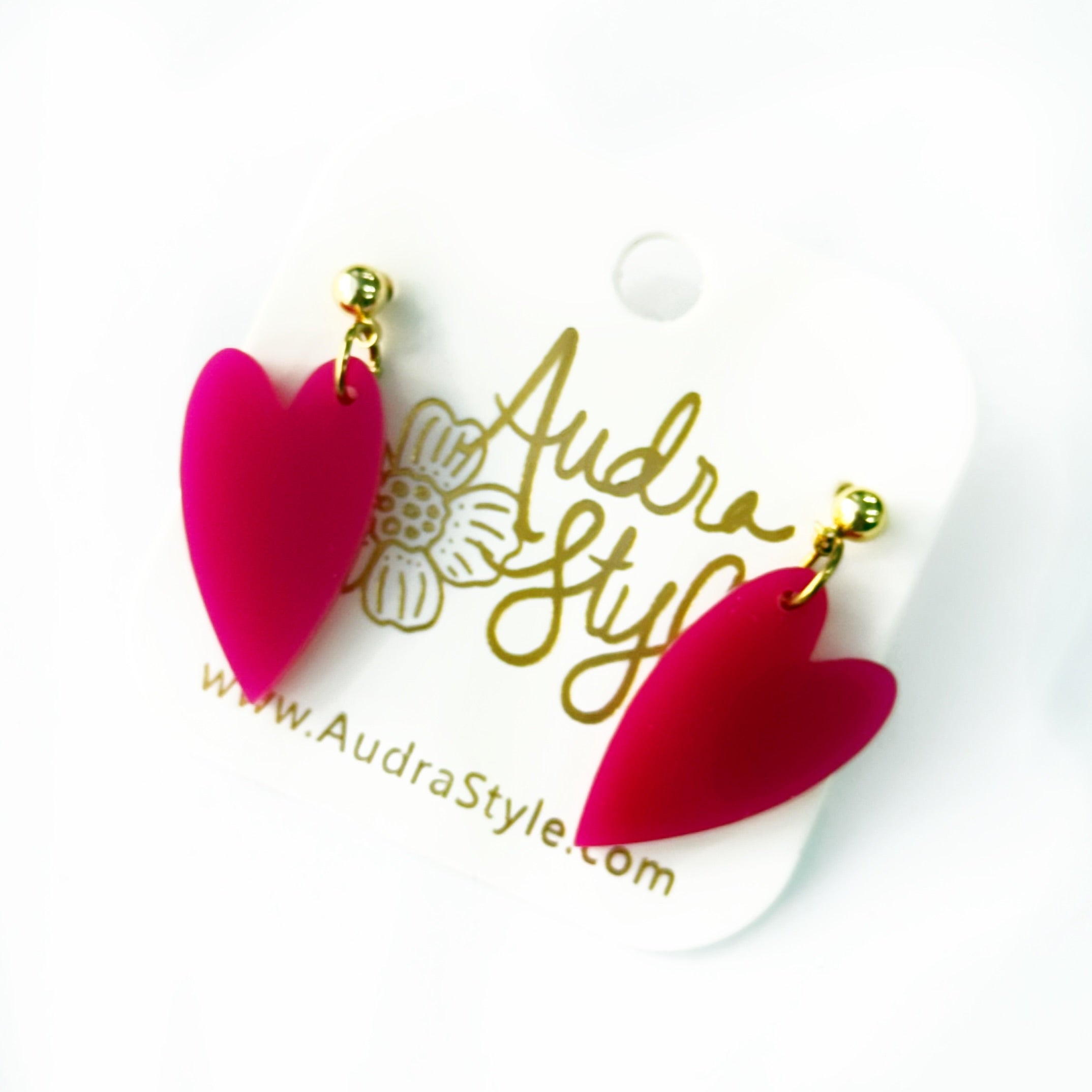 Valentine's Day Mini Heart Dangle - Magenta