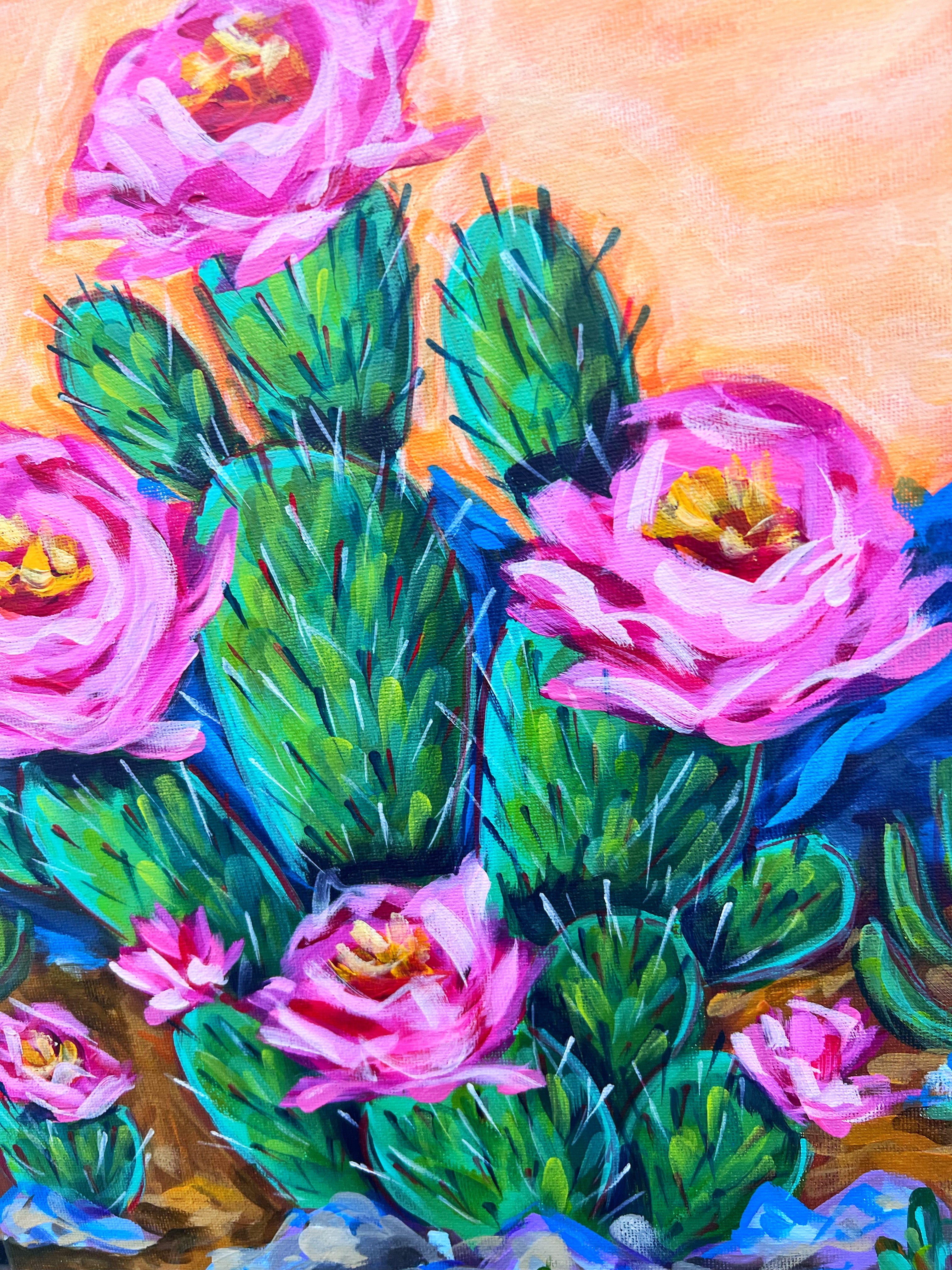 Cactus 11x14 Original Painting on Canvas