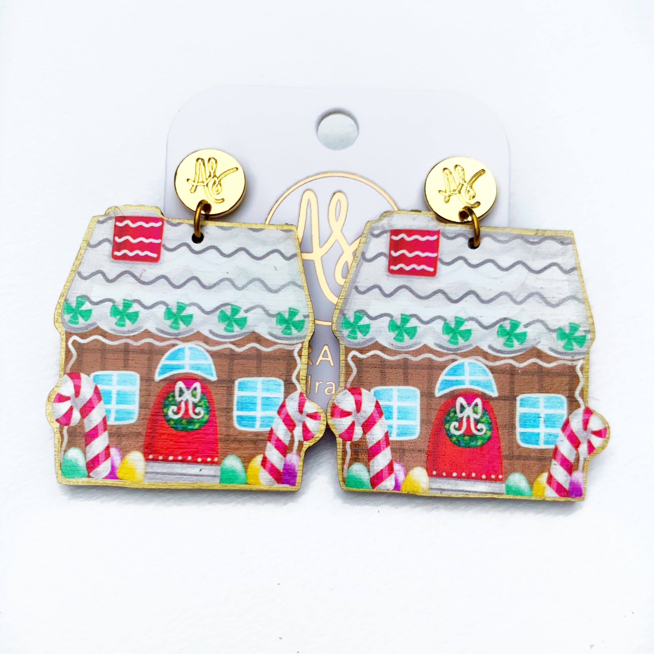 Christmas Earring - Gingerbread House