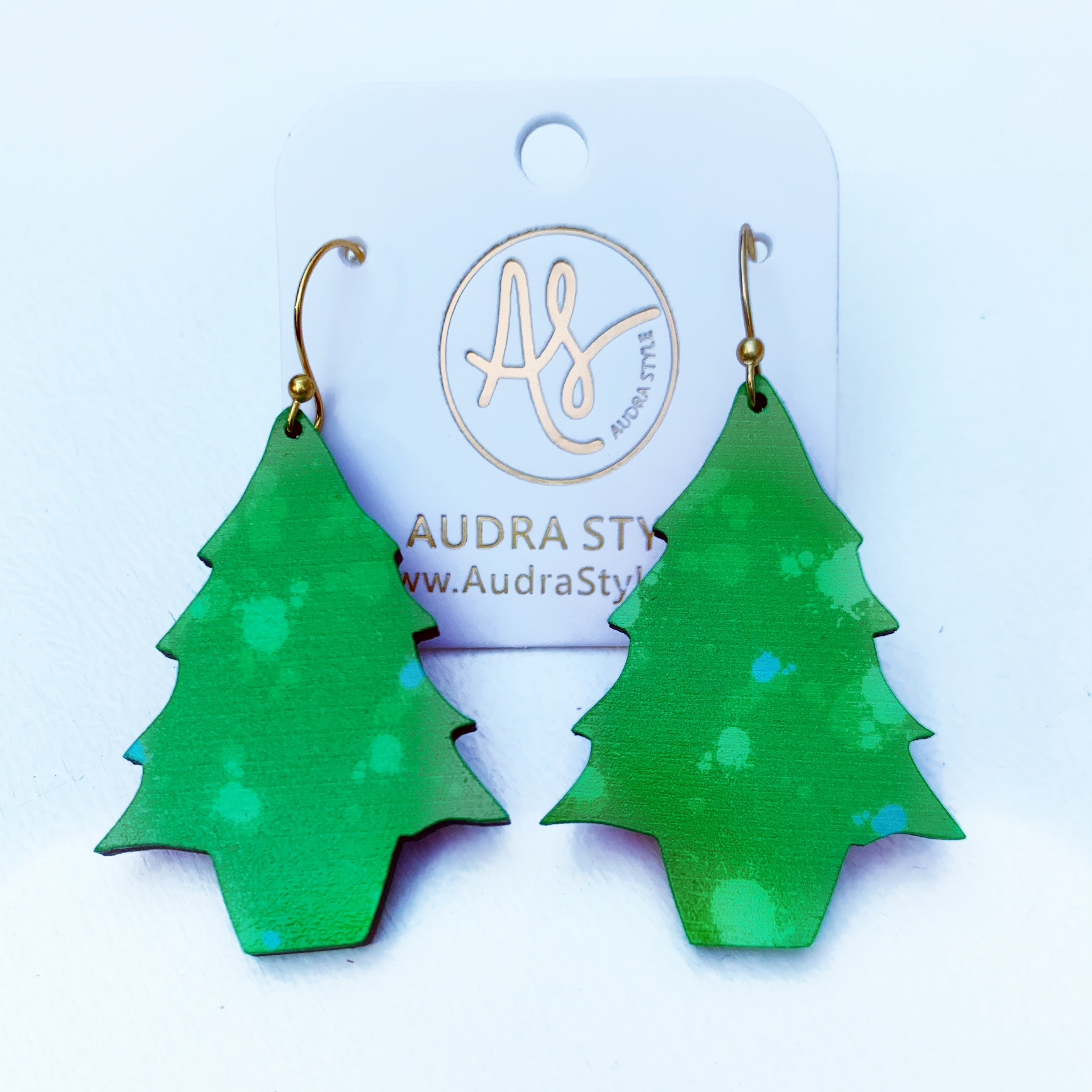 Christmas Earring - Green Christmas Tree