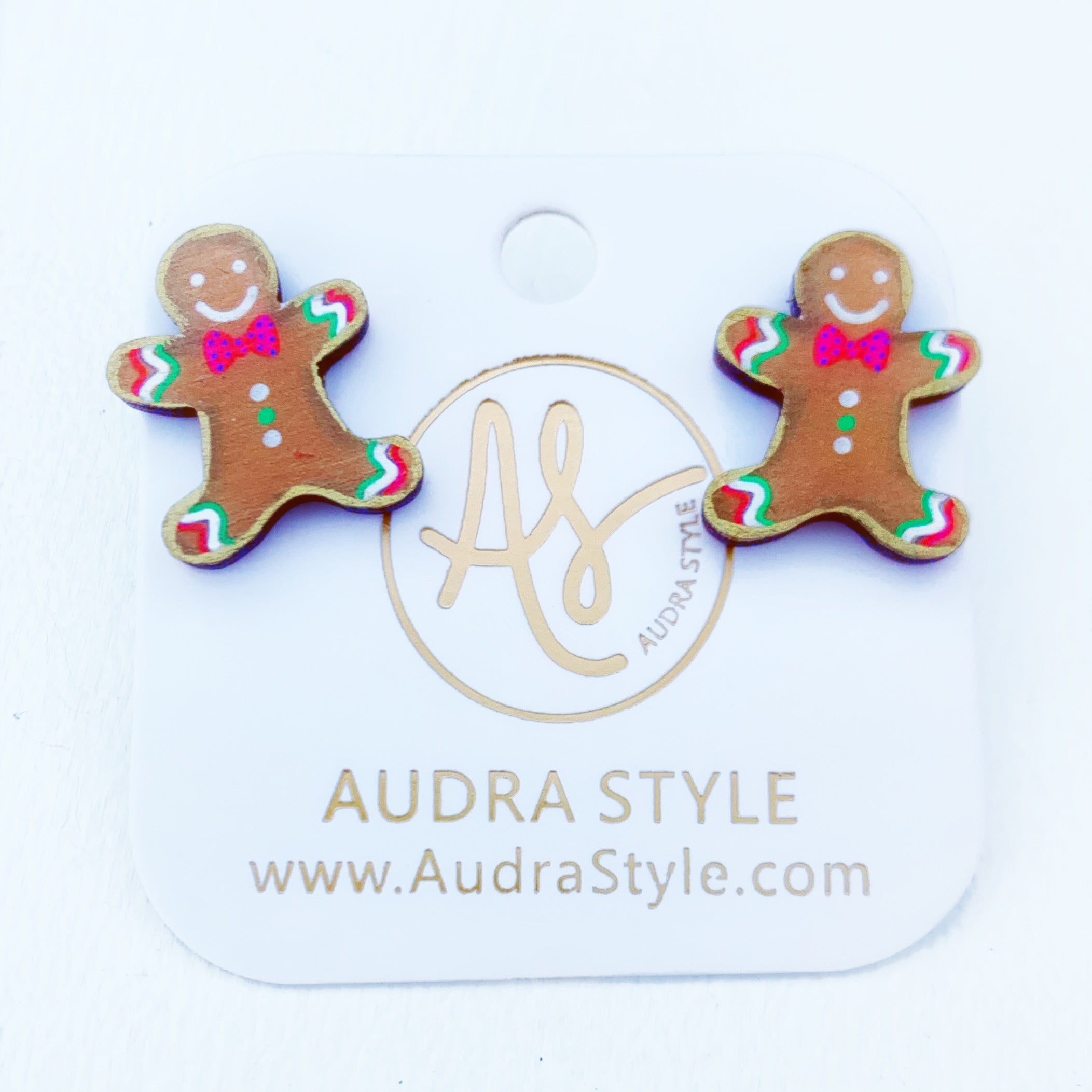 Christmas Earring - Gingerbread Man Stud