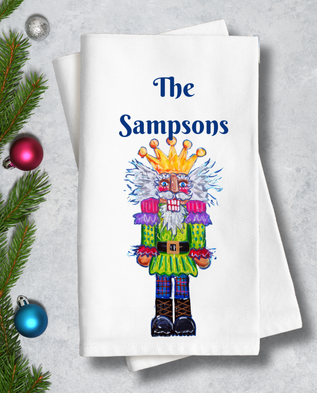 Full Nutcracker Tea Towel - Free Personalization