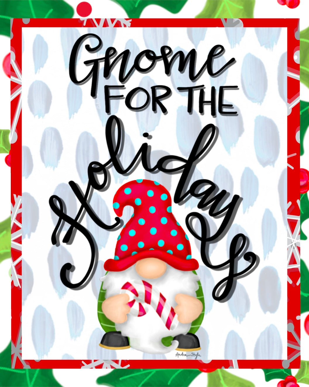 Christmas Canvas - Gnome for the Holidays