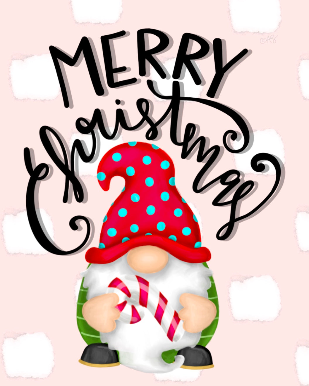 Christmas Canvas - Merry Christmas Gnome