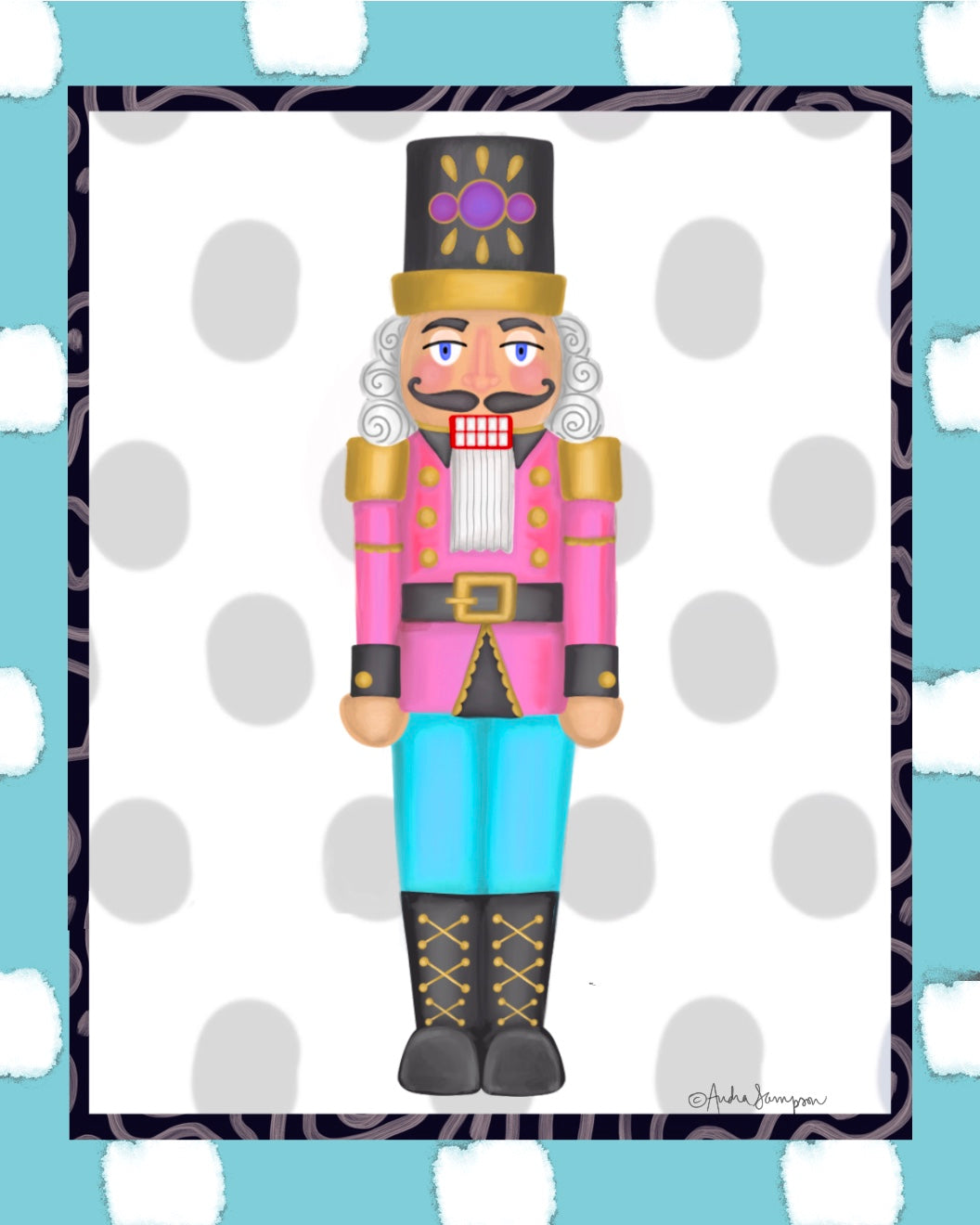 Christmas Canvas - Pink Nutcracker