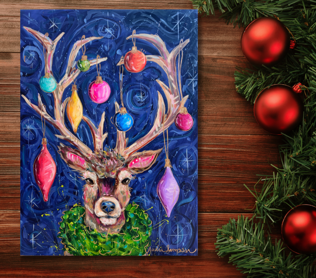 Reindeer Reproduction - Paper Print or Canvas