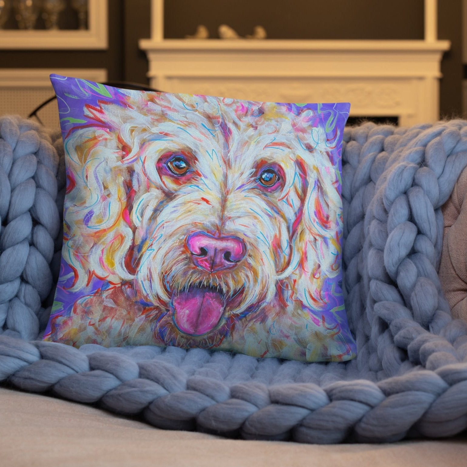 Goldendoodle Pillow - 18x18"