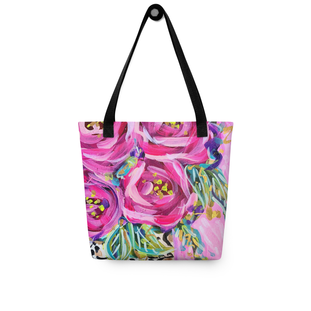 Rose Leopard Tote bag