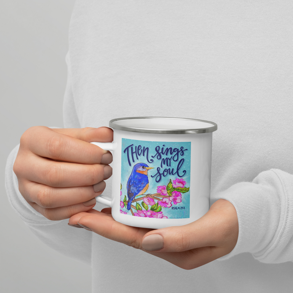 Then Sings My Soul Enamel Mug