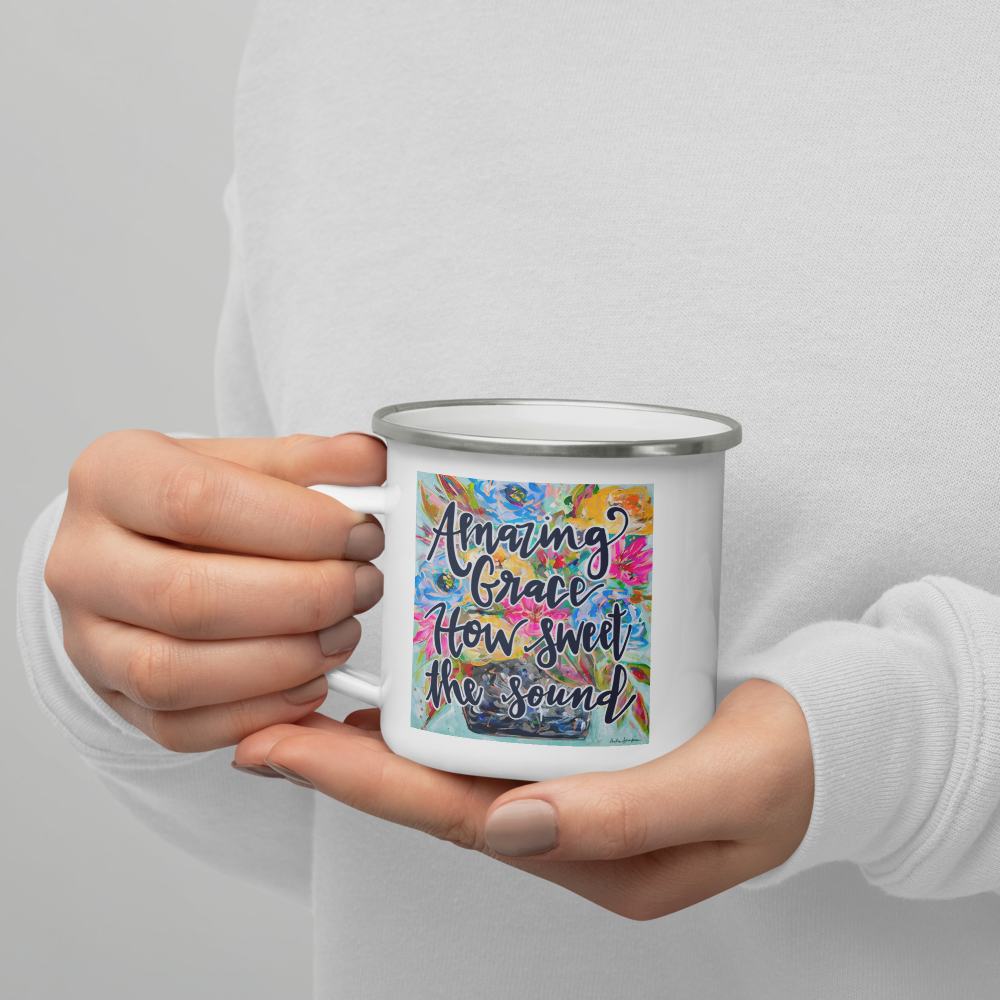 Amazing Grace Enamel Mug