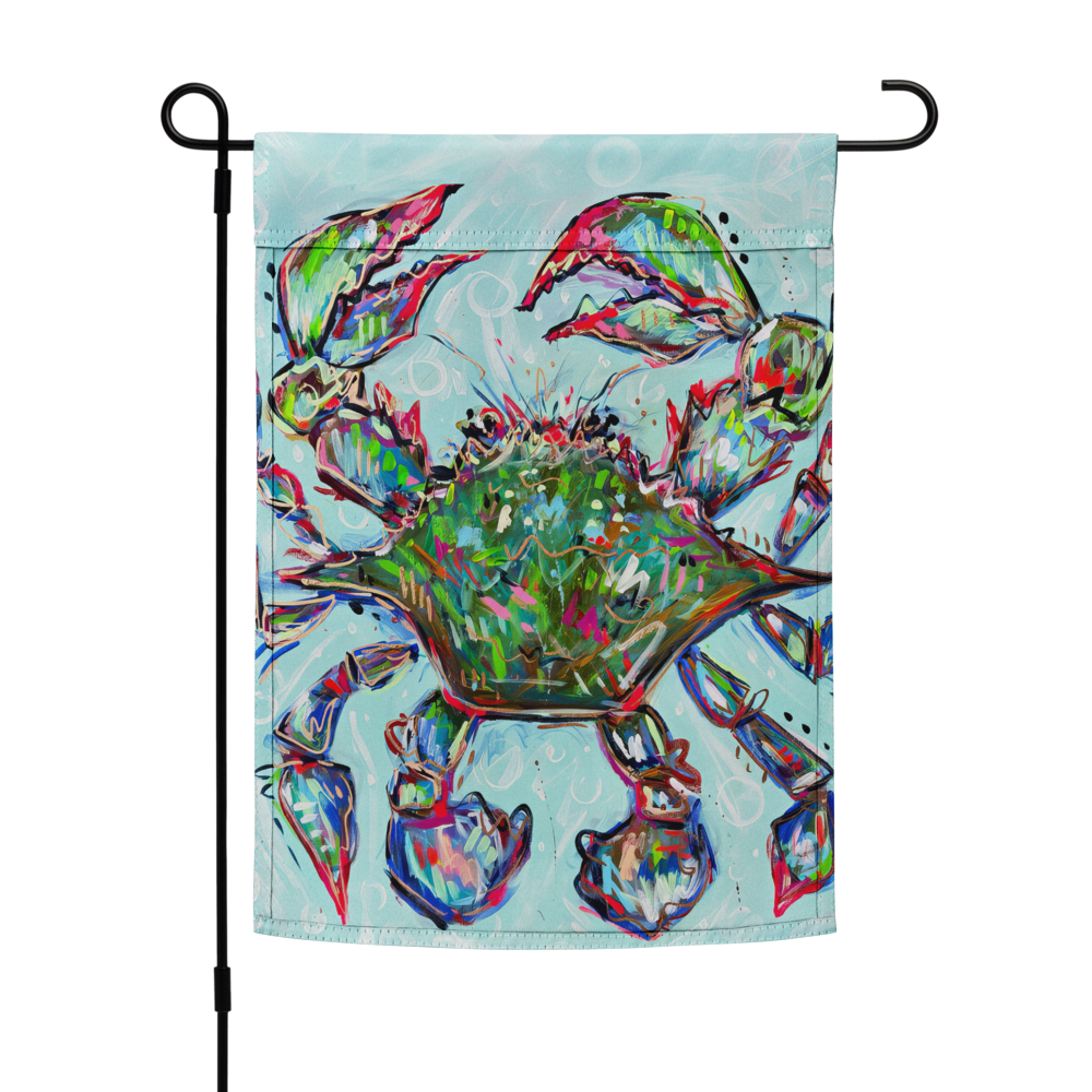 Blue Crab Garden flag