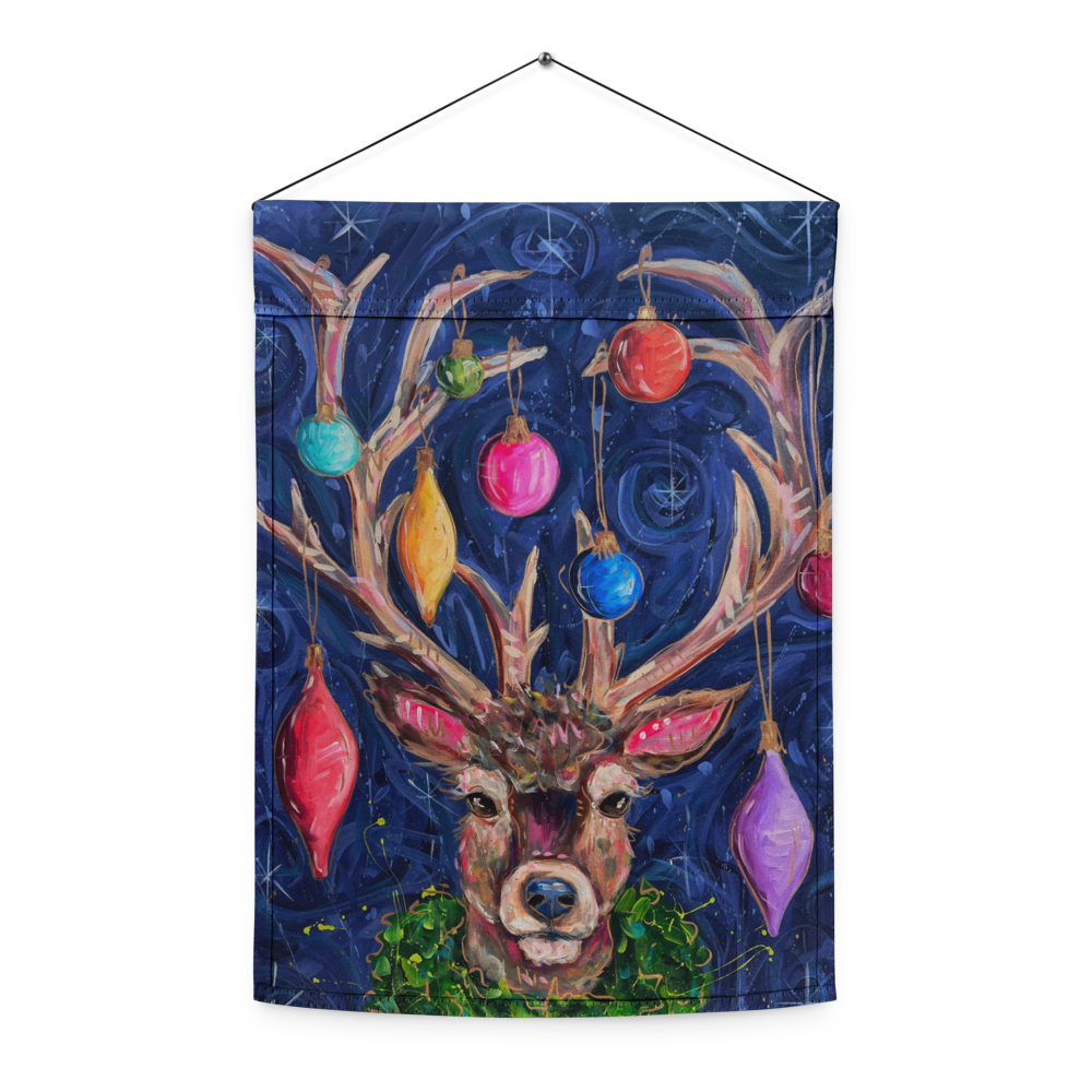 Reindeer Garden flag