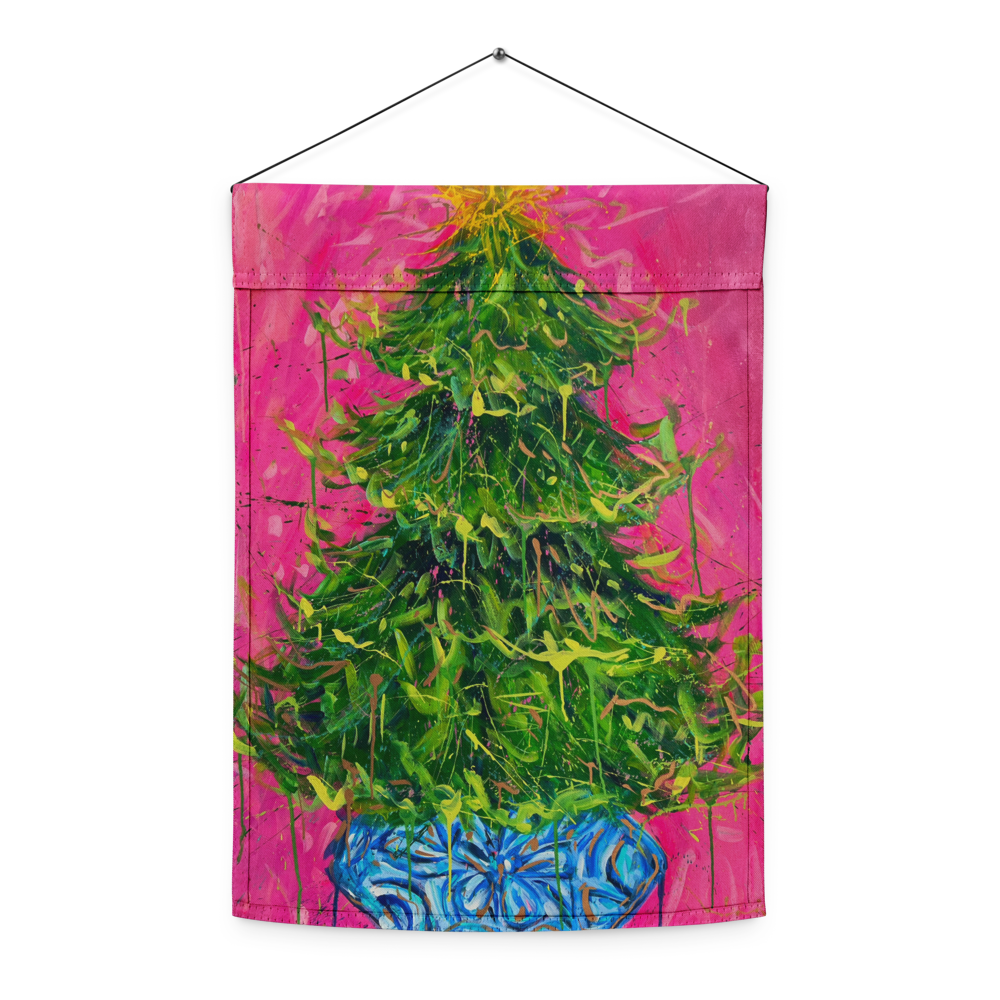 Christmas Tree Garden flag