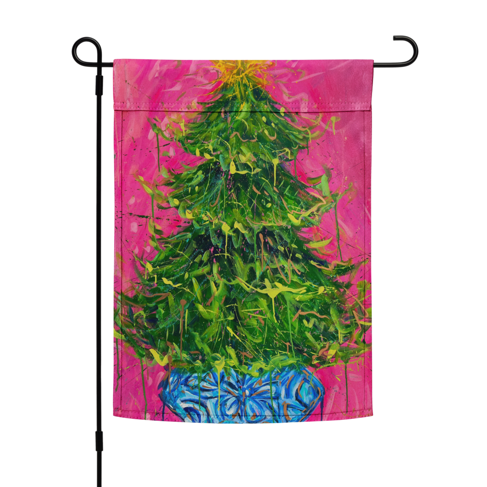 Christmas Tree Garden flag