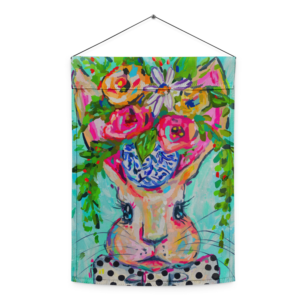 Eleanor Bunny Garden flag