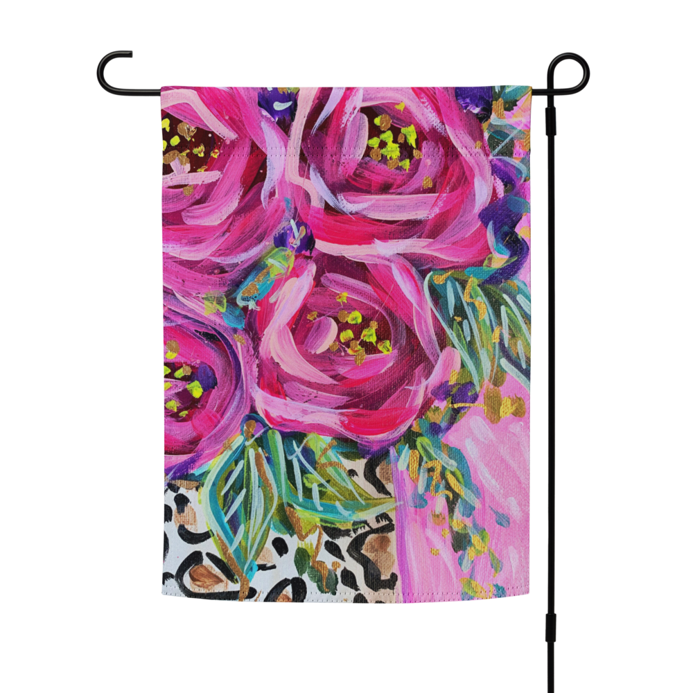 Leopard Rose Garden flag