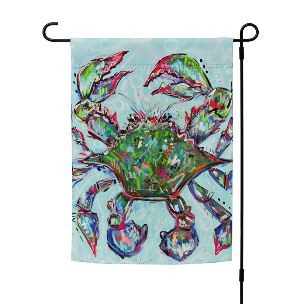 Blue Crab Garden flag