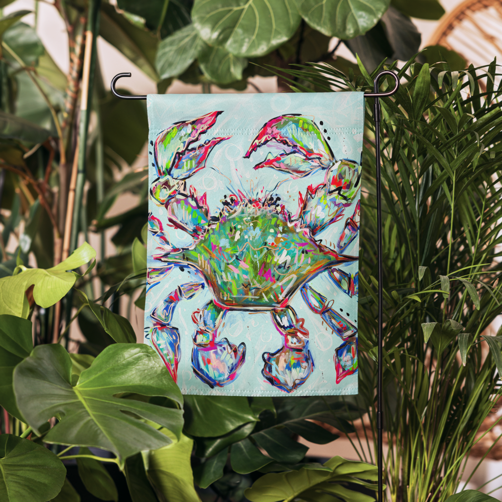 Blue Crab Garden flag