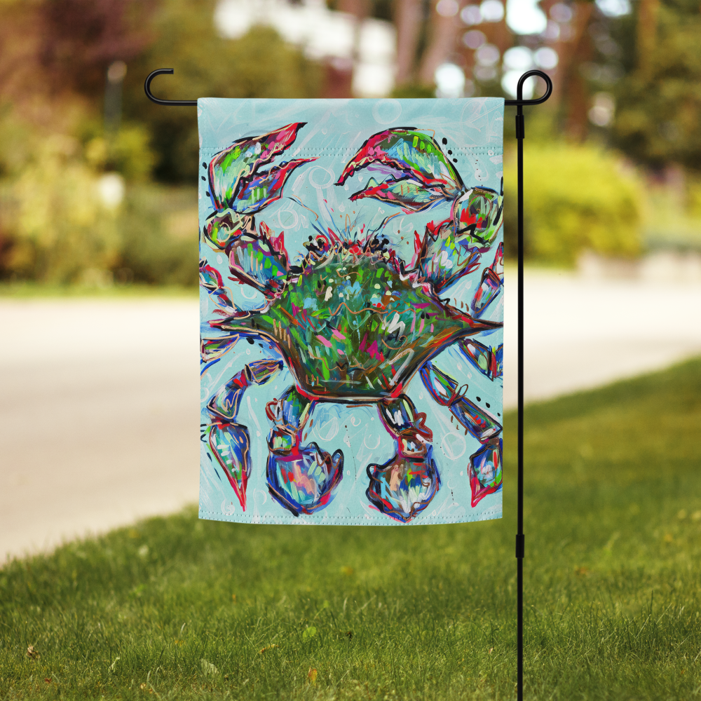 Blue Crab Garden flag