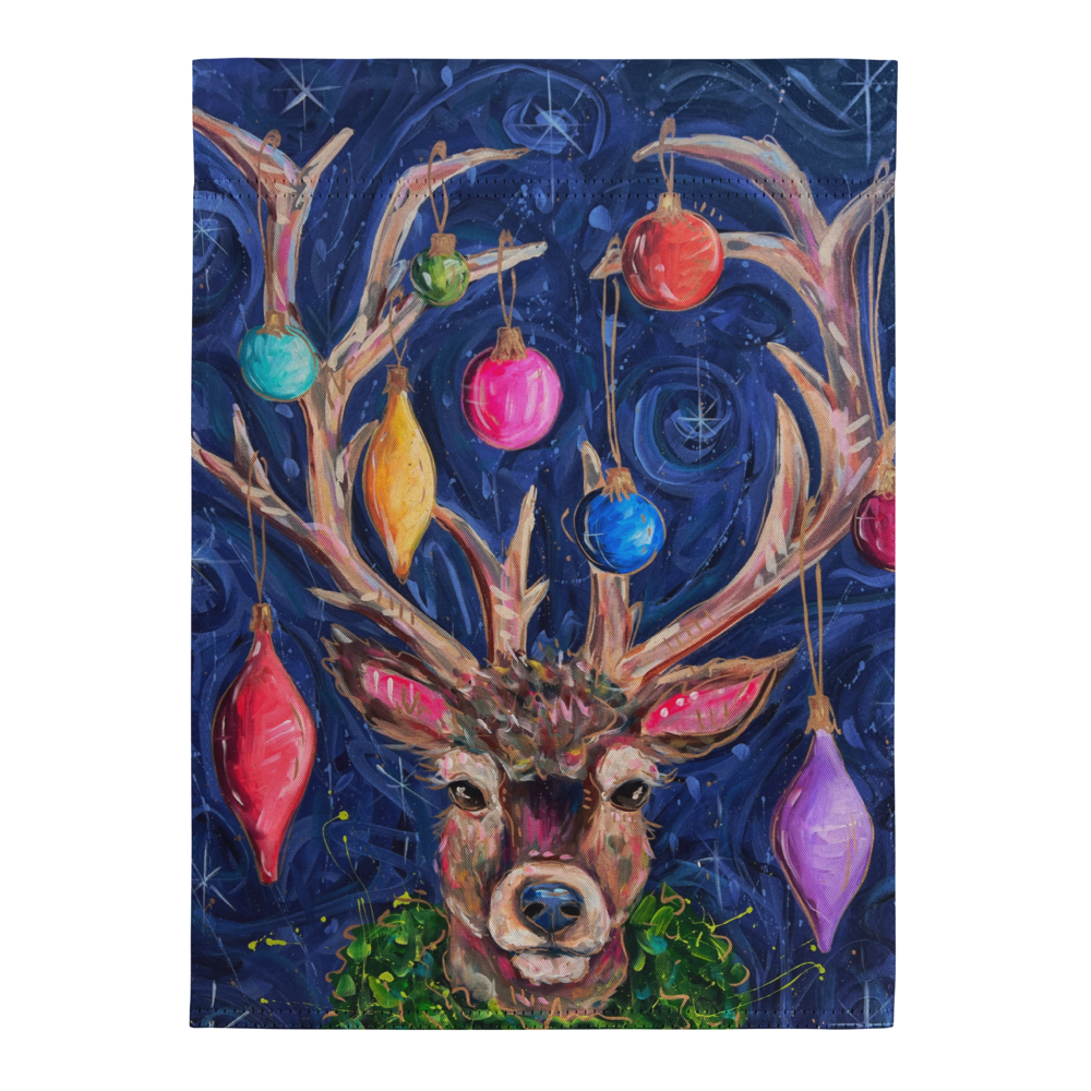 Reindeer Garden flag