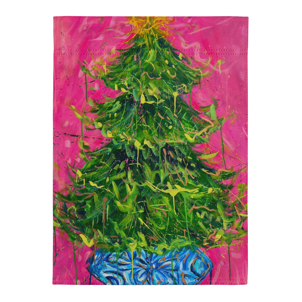 Christmas Tree Garden flag