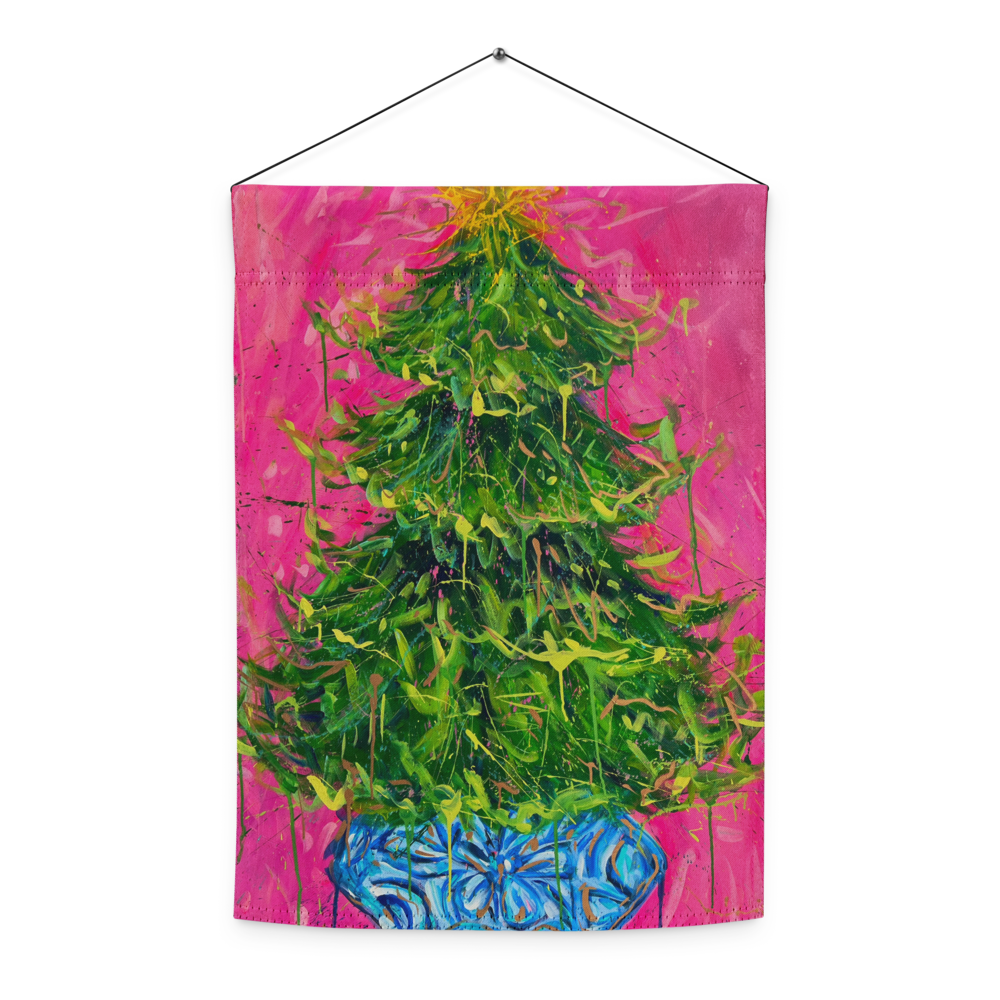 Christmas Tree Garden flag