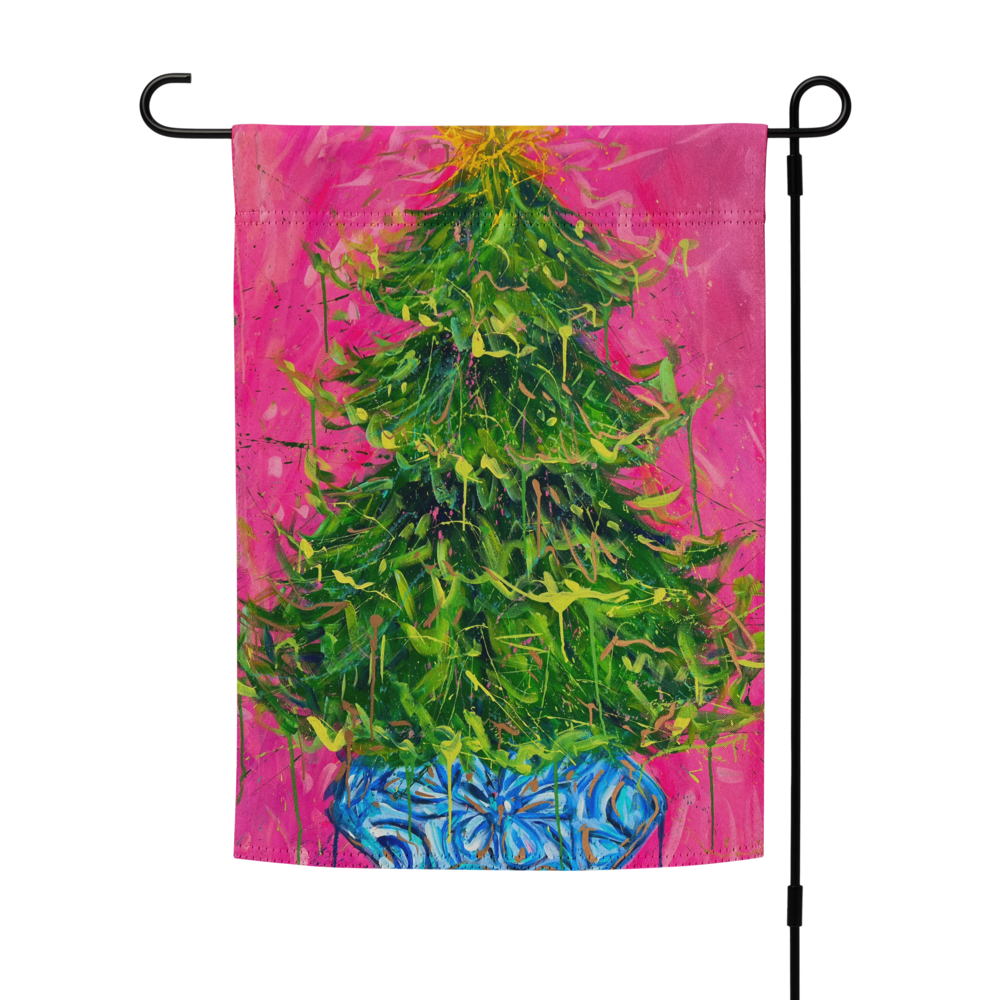 Christmas Tree Garden flag