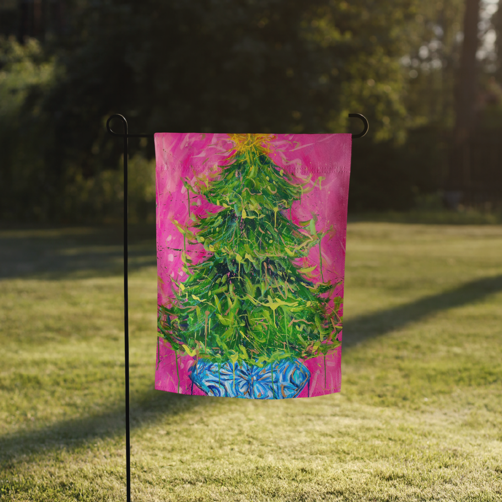 Christmas Tree Garden flag