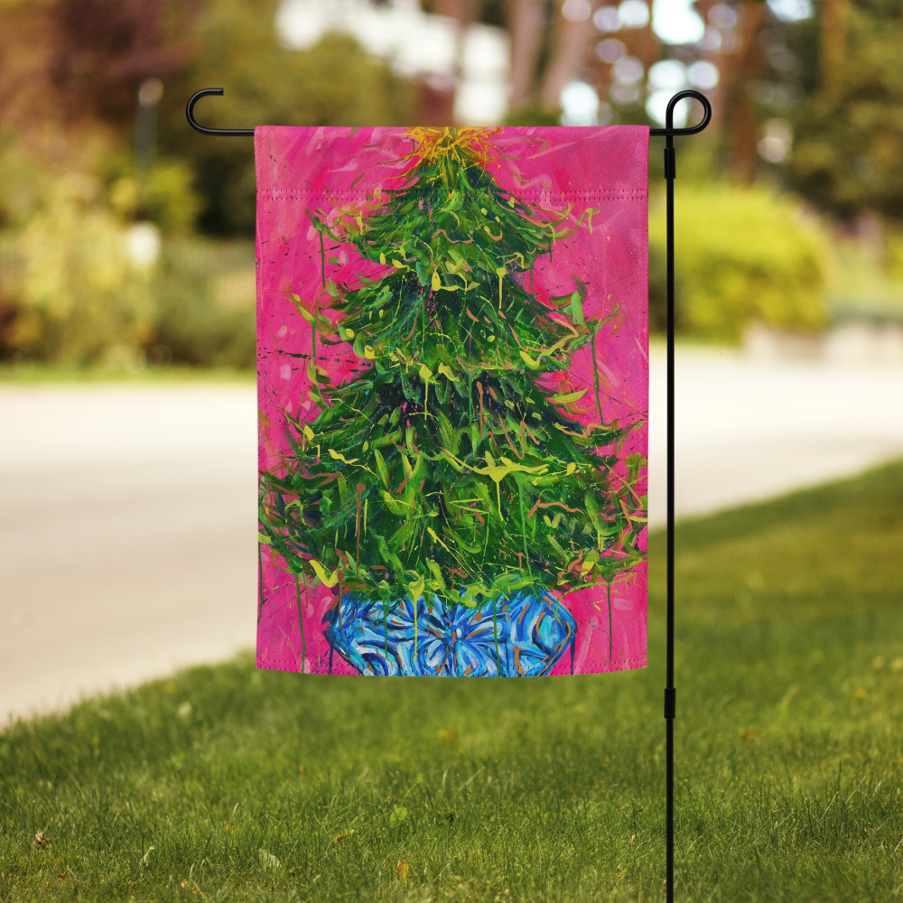 Christmas Tree Garden flag