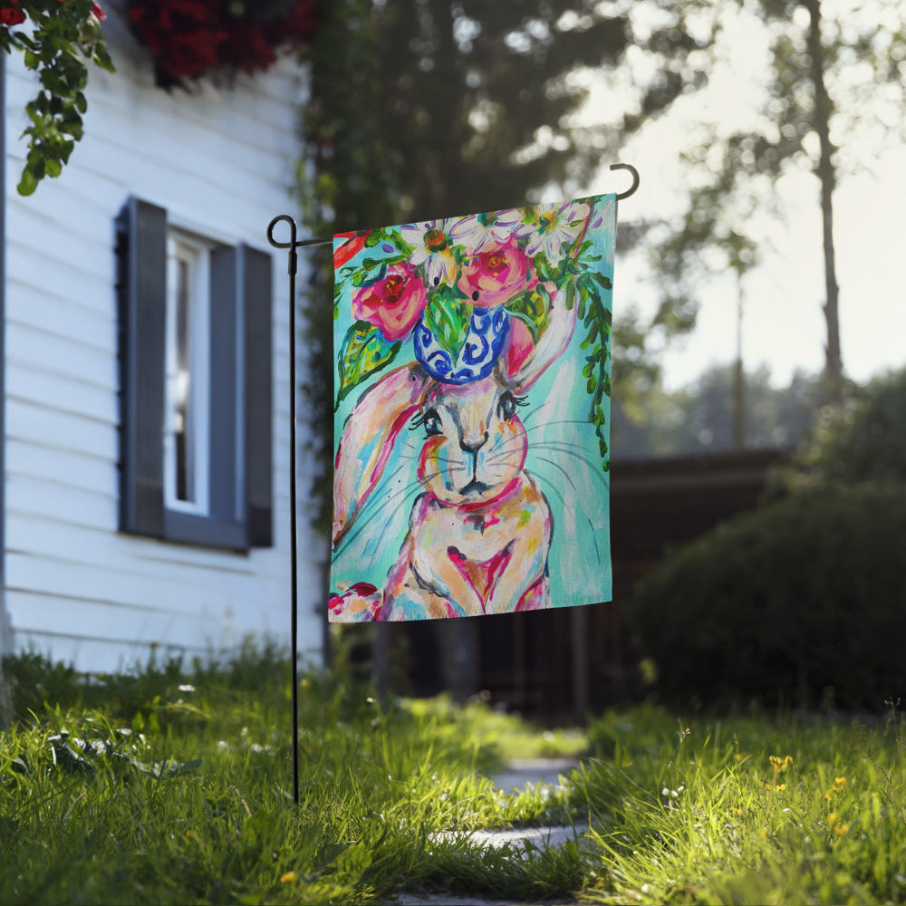 Judith Bunny Garden flag