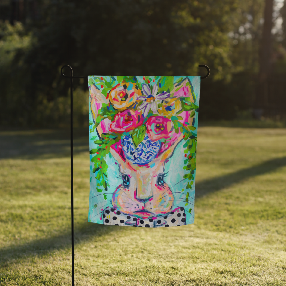 Eleanor Bunny Garden flag