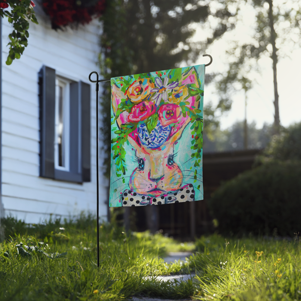 Eleanor Bunny Garden flag