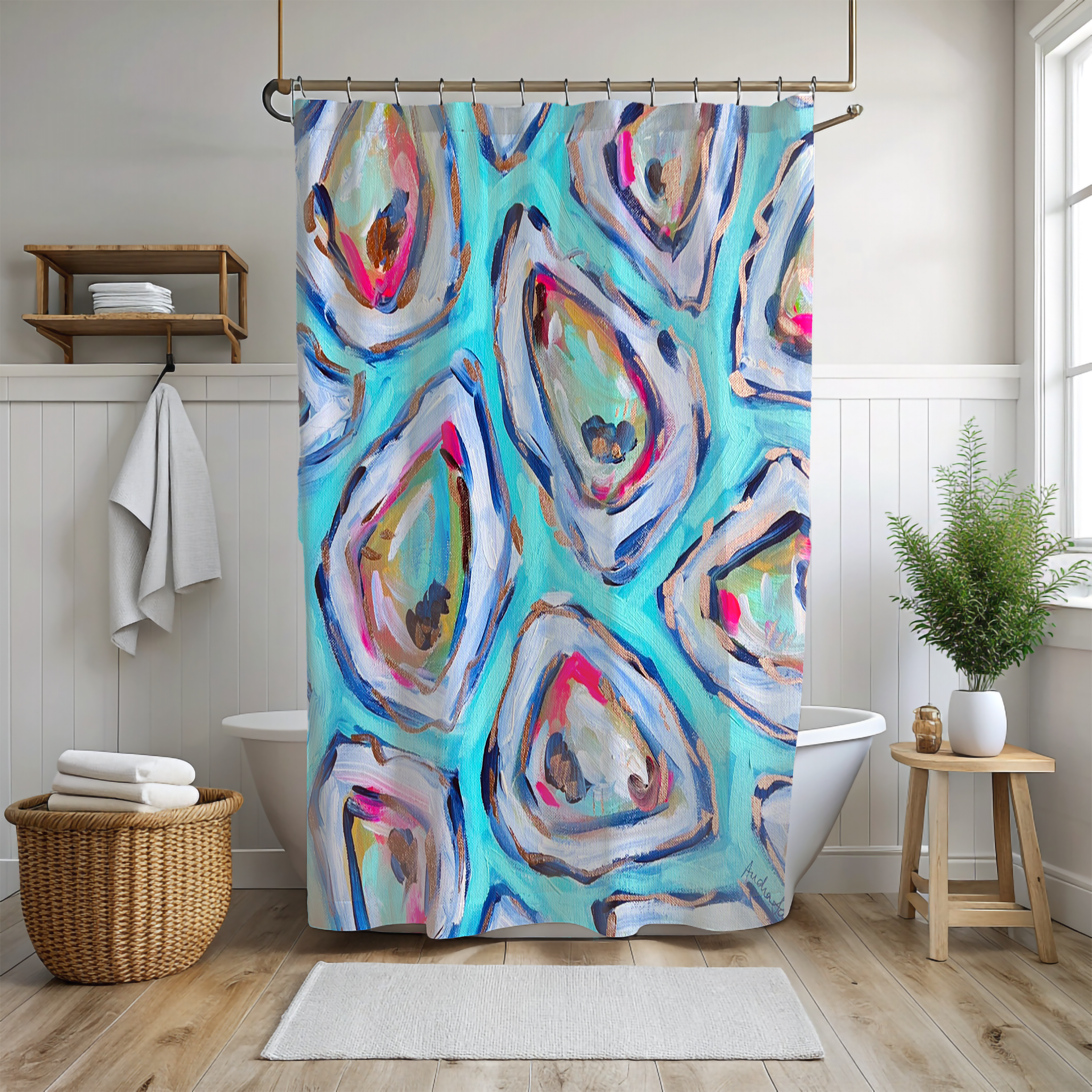 Oysters Shower Curtains