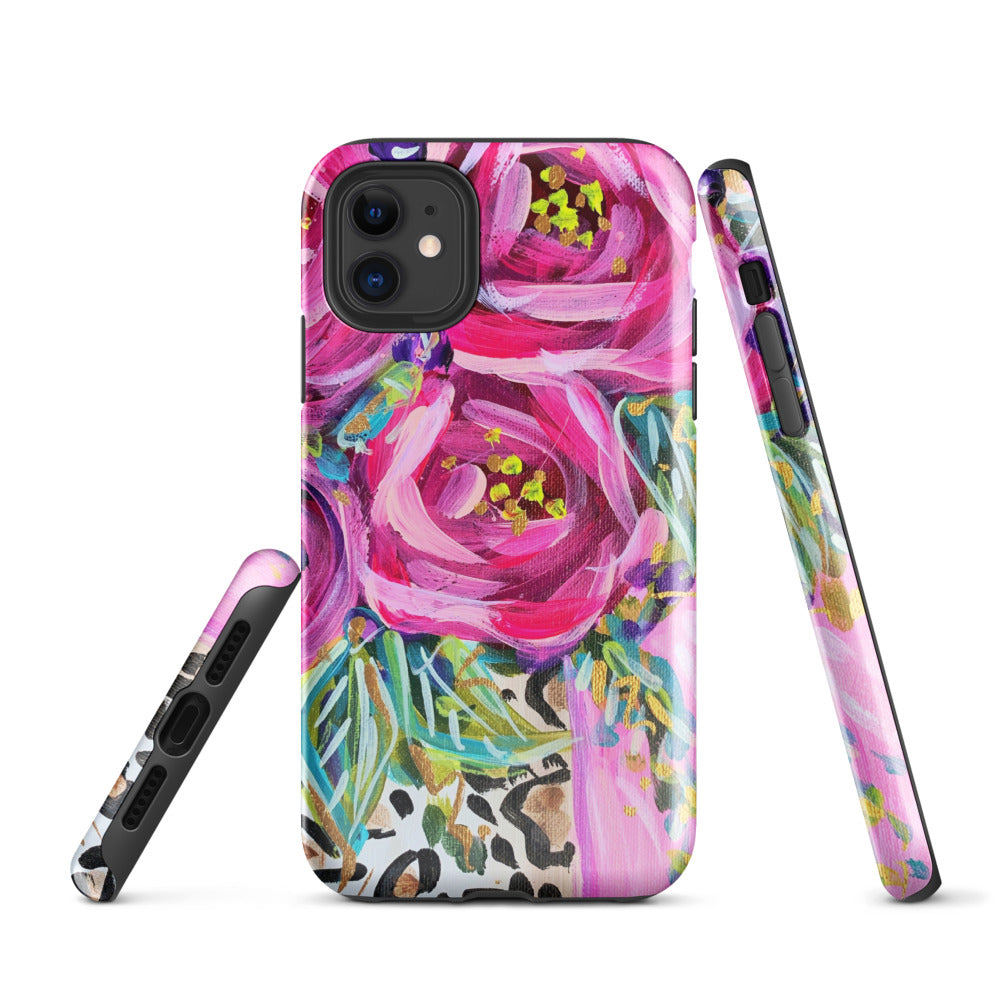 Leopard Rose Tough Case for iPhone®