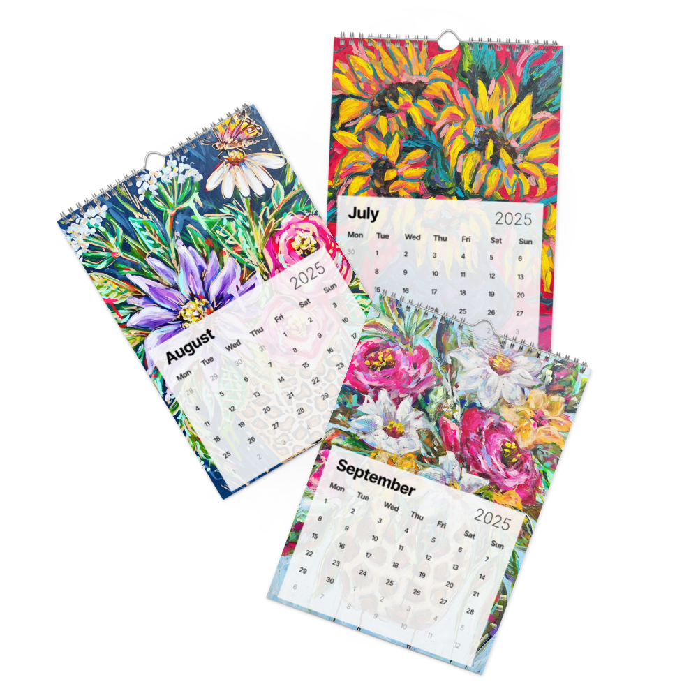 Audra Style Floral Bouquet Wall calendar (2025)