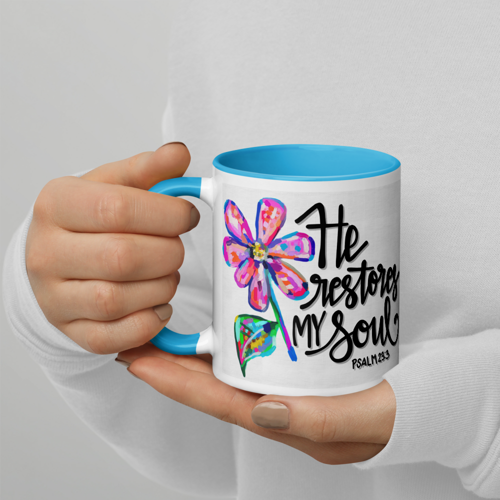 He Restores My Soul Ceramic Mug