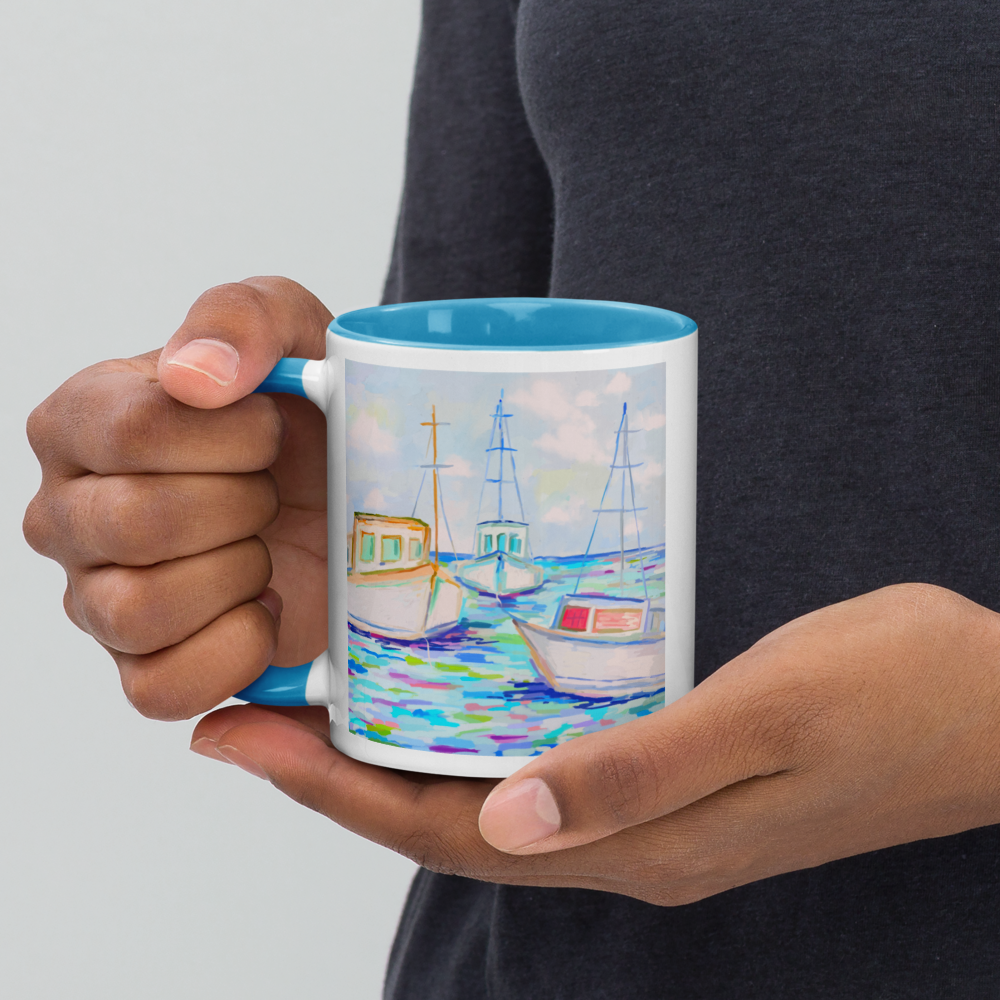 Fishing Boats Ceramic Mug