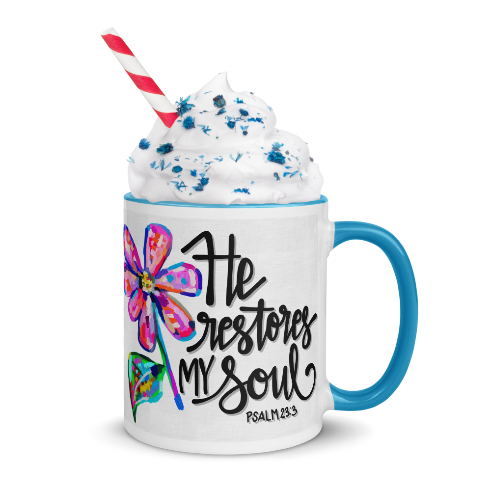 He Restores My Soul Ceramic Mug