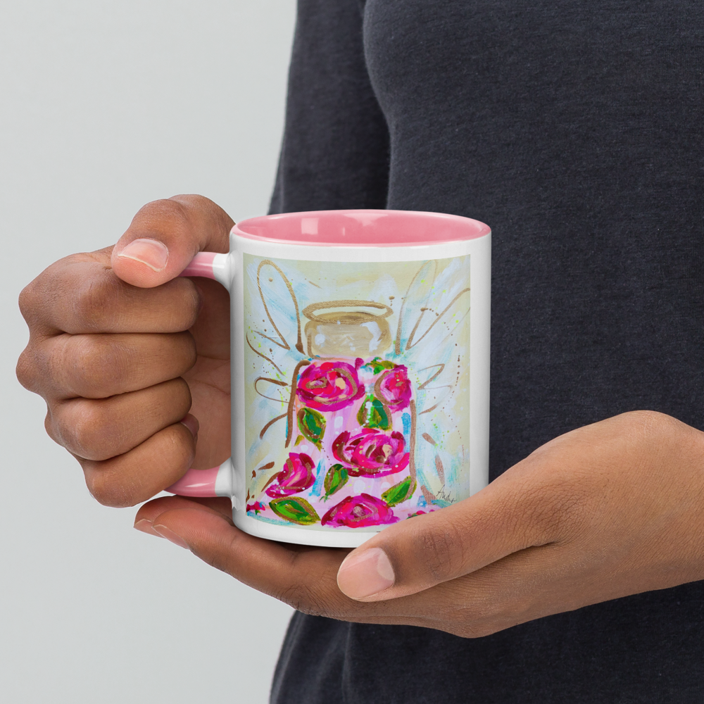 Rose Angel Ceramic Mug