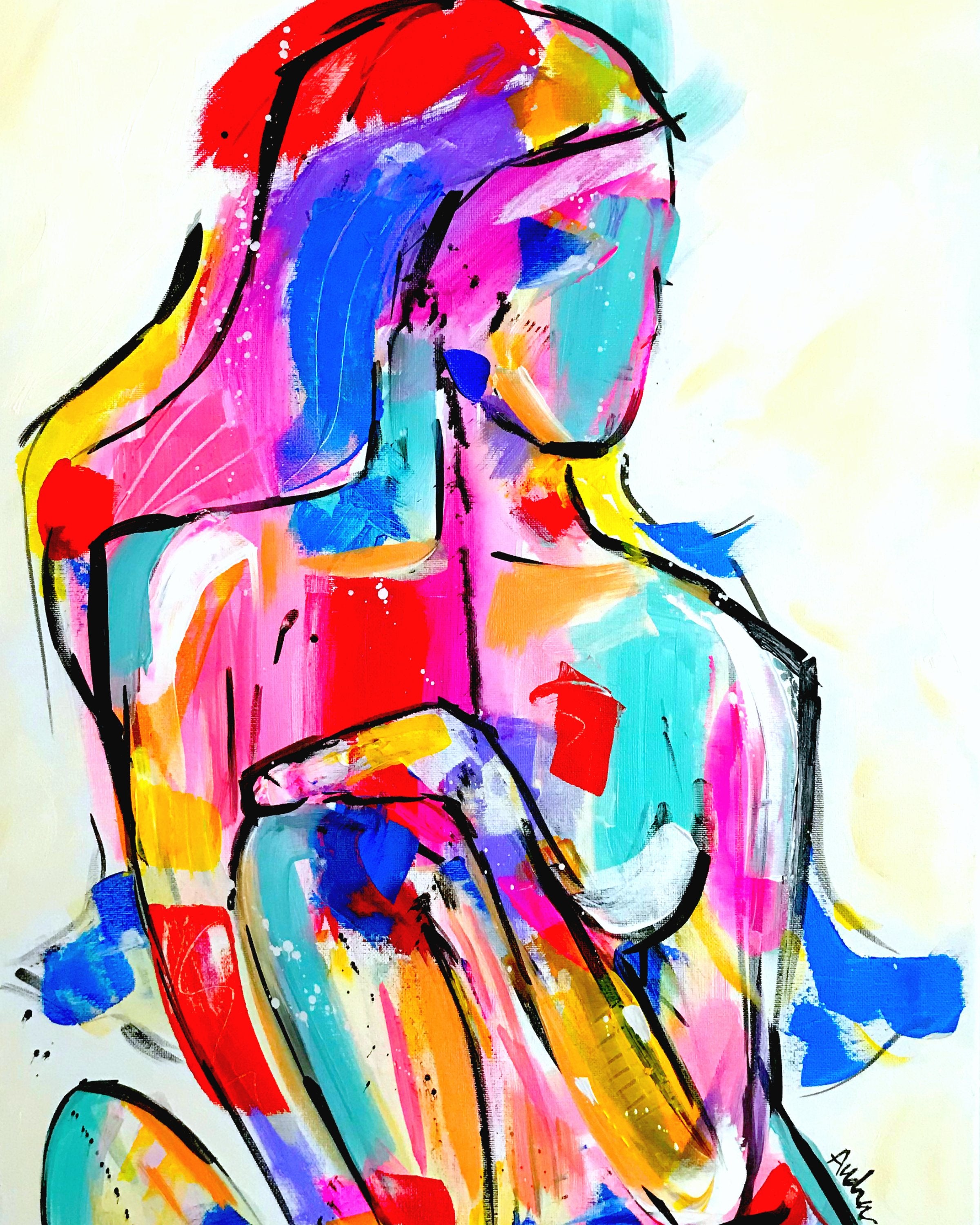 Rainbow Figurative Canvas