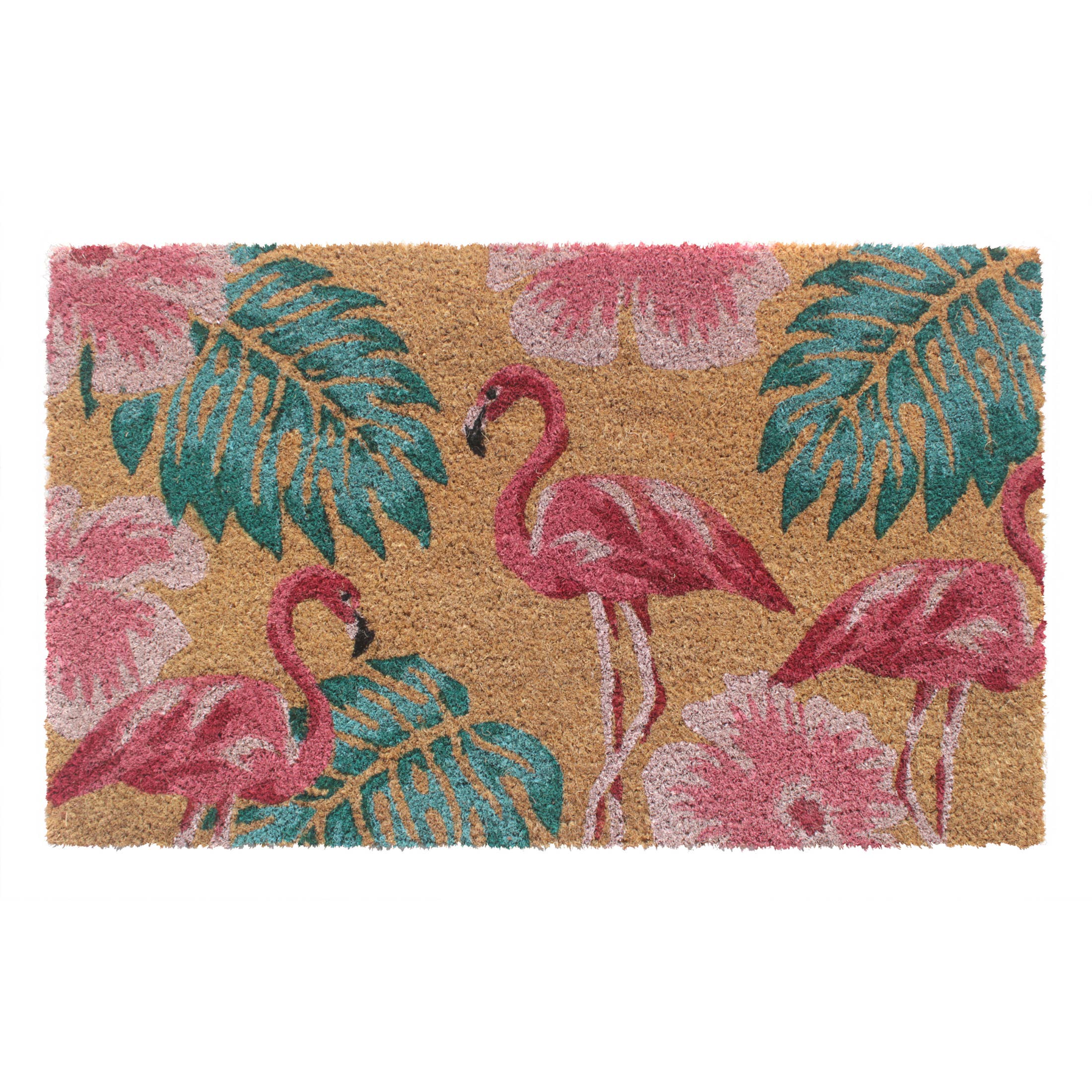 Doormat - Flamingo Doormat: 18"x30" Rug