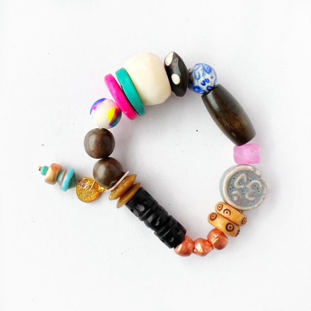 One-of-a-Kind Mixed Media Charm Bracelet #3