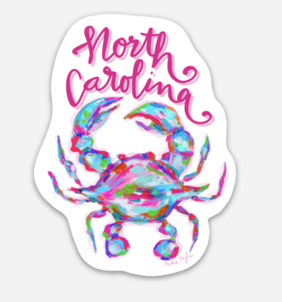 North Carolina Crab Sticker